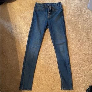 High rise skinny jean